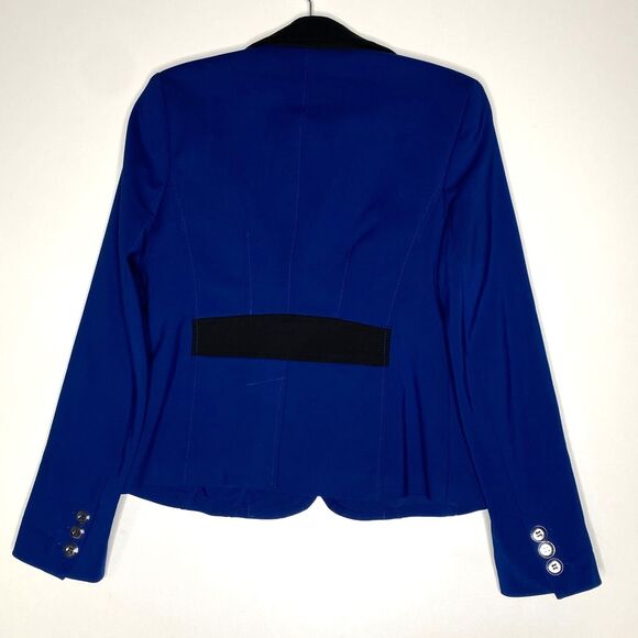 New New York & Co. 7th Avenue Two Button Color Block Blazer Jacket Womens Size 8 - Picture 2 of 8
